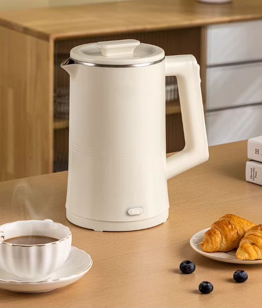 Electric Kettle Fast Boiling Water Heater for Coffee or Tea BPA Free with Water Level Gauge Boil-Dry Protection Indicator Light