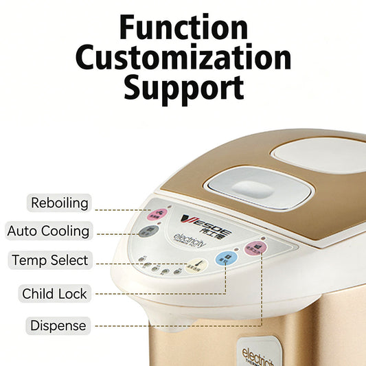 Desktop Temperature Control 5.5L Electric Thermo Pot for Family Office Hotel