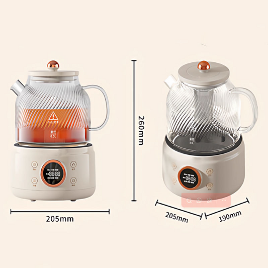 1.2L 800W Automatic High Boron Glass Electric Tea Maker for Household & Outdoor Use