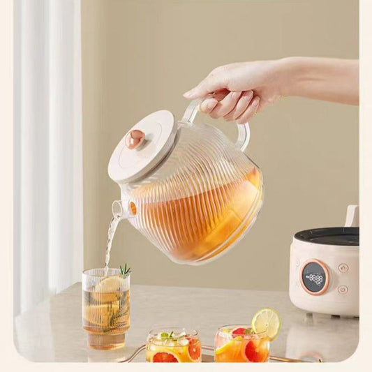Transparent Glass Electric Kettle Temperature Controller Customizable Color Logo Household Use 1.1-1.5L Capacity 1500W Power
