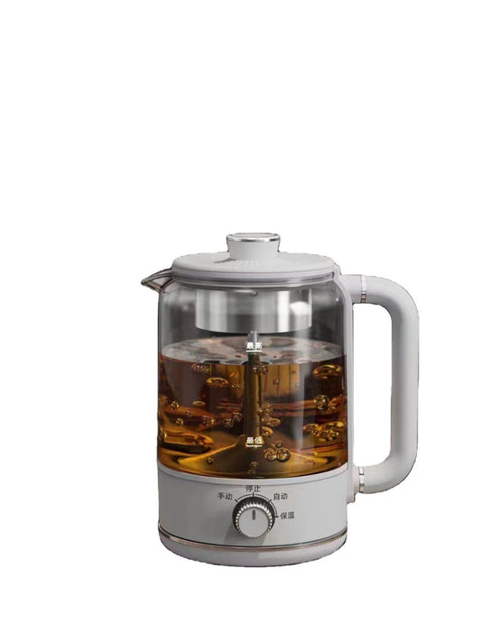 1.0 L Glass Colorful Small Electrical Tea Filter Kettle Maker Water Boiler Kitchen Appliances Set