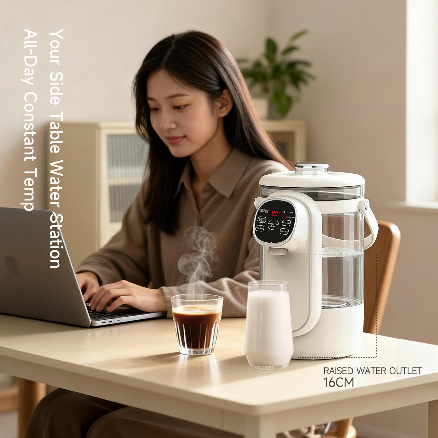 3.5L Smart Constant Temperature Water Dispenser, Automatic Insulation All-in-One Electric Kettle & Thermos Bottle