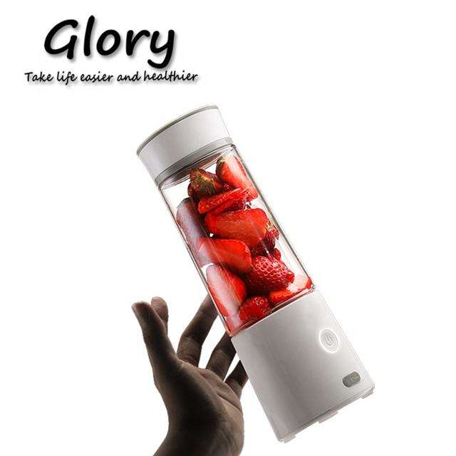 New Fashion Rechargeable Wireless Personal Mini Size Orange Milkshake Machine Ice Breaker Juicers Blender for Home