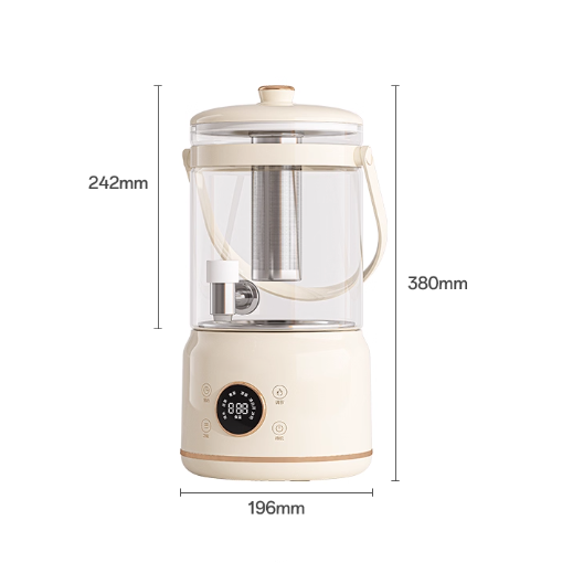 Electric Pot Home Appliance Glass Teapot Health Preserving Pot Multicooker Removable Glass Big Water Tank