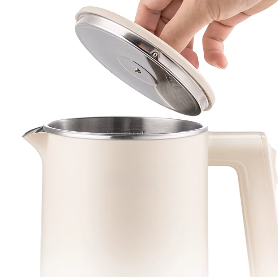 Electric Kettle Fast Boiling Water Heater for Coffee or Tea BPA Free with Water Level Gauge Boil-Dry Protection Indicator Light