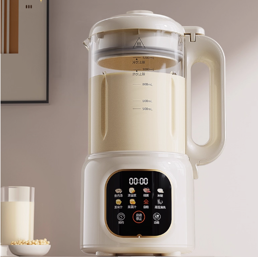 1.2LSmall Full-Automatic Office & Household Soymilk Machine Multi-Functional Wall-Breaking Milk Machine for Cuisine
