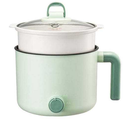 Hot Pot Electric with Steamer Upgraded, Non-Stick Sauté Pan, Rapid Noodles Electric Pot, Portable Multi-Function Travel Cooker