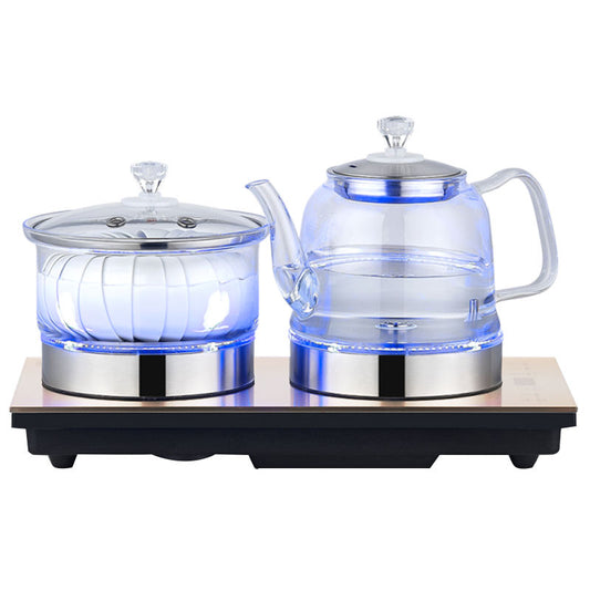 HK-10170 Double Pot Water Filling CE Certified 1.1L+800L Tea Lovers Reception Parlor Reception Electric Kettle