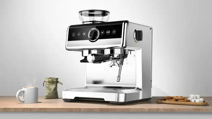 Commercial Intelligent Temperature Control Stainless Steel Bean to Cup One Touch Espresso Coffee Maker