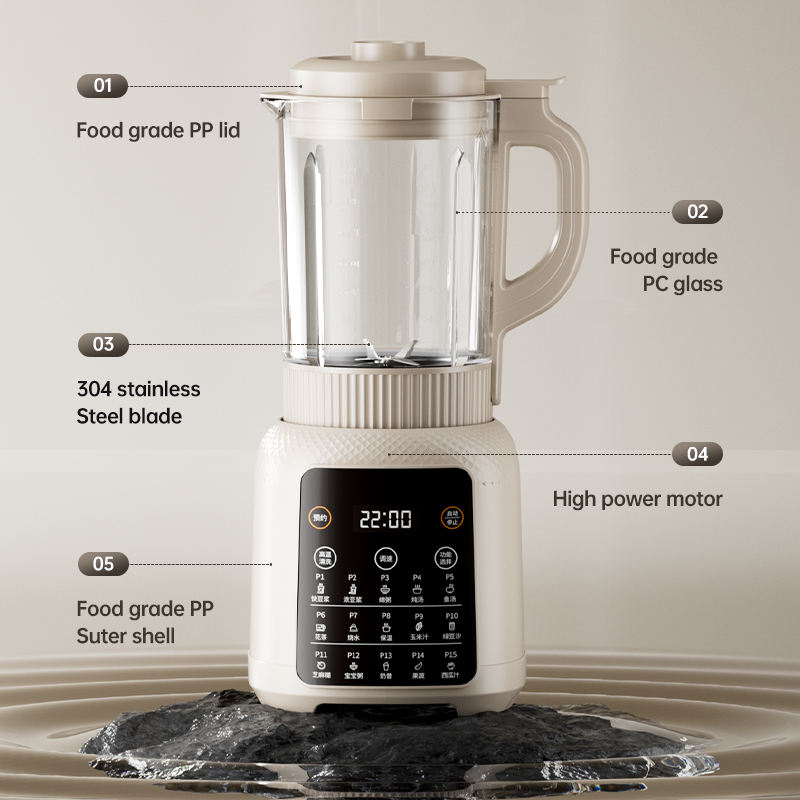 RANBEM 1.75L Soybean Milk Maker Juicer Blender Automatic Heating Cooking Soy Nut Milk Maker Heating Blender