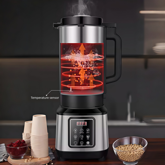 6L Commercial Stainless Steel Soybean Milk Maker Household Breakfast Shop Fully Automatic Grinding Cooking All-in-one No-boil