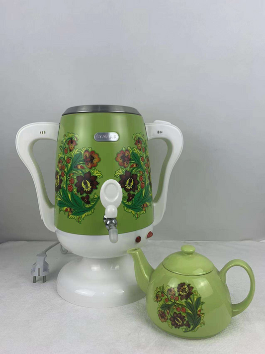 3.5L Green Samover Electric Water Kettle Low Price Stainless Steel Home Appliance Cordless Electric Kettle for Water Heating