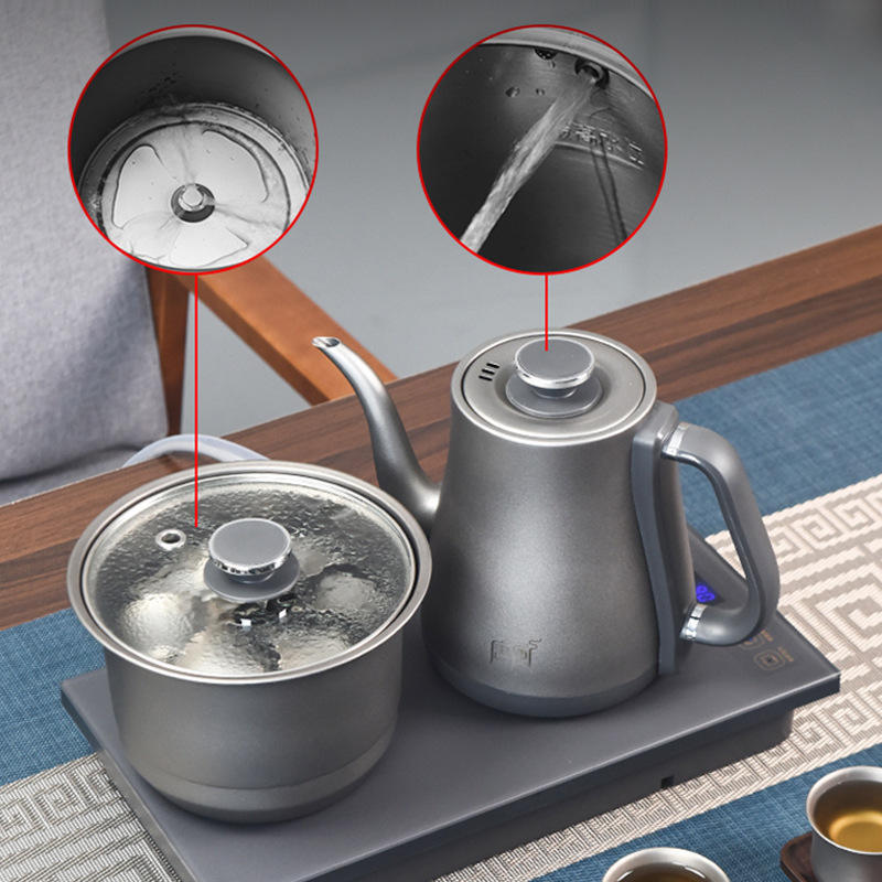 Pure Titanium Electric Kettle With Dual Burner Smart Tea Stove For Brewing Tea