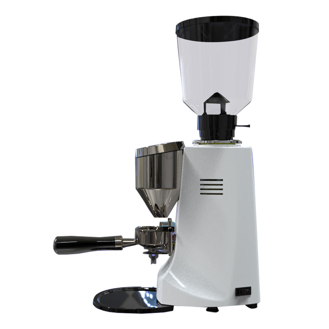 Electric Stainless Steel Flat Burr Coffee Grinder 62mm One Touch Control for Hotel & Household Use Aluminum Alloy Housing