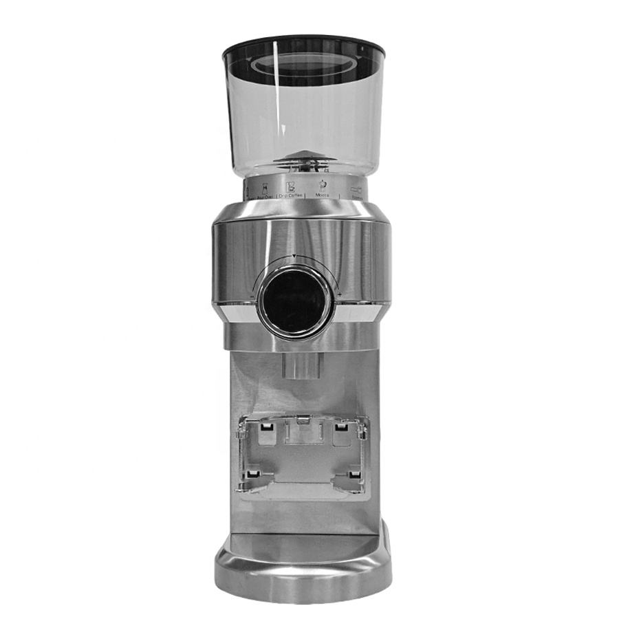 Wholesale Automatic Stainless Steel Conical Burr Coffee Bean Mill Electric Grinder 52 Grind Settings LED Display for Household