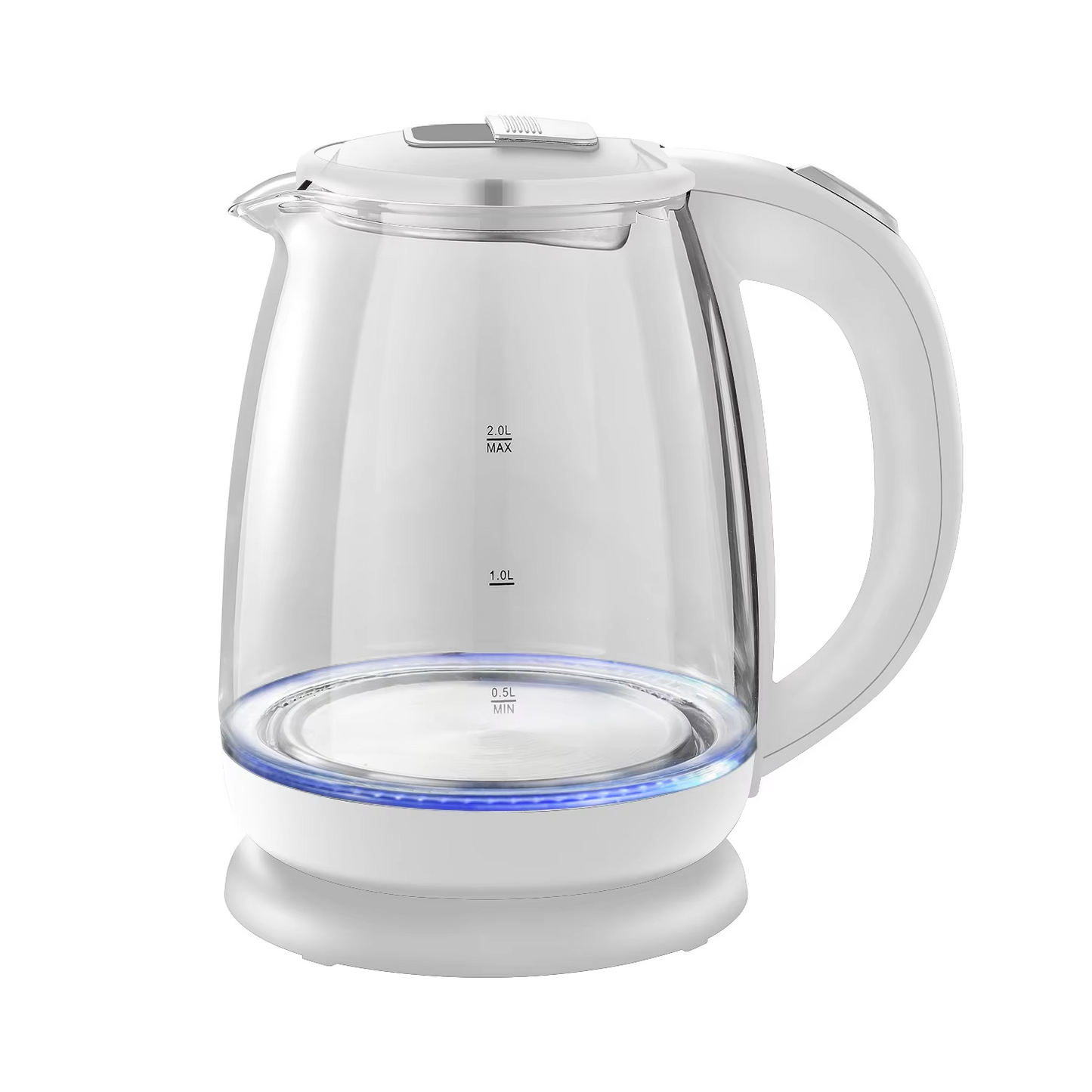 1.8L Cordless High Borosilicate Glass Electric Kettle with Keep Warm 360 Rotational Base Boil-Dry Protection for Home Kitchen