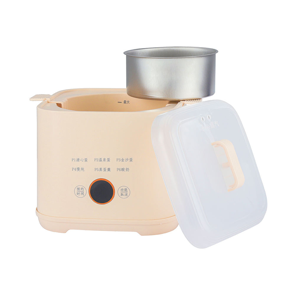 Mini Household Egg Steamer Multi-Functional Automatic Egg Boiler 6-in-1 Electric Egg Cooker Auto Shut-Off Plastic Housing 150W