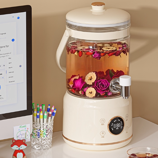 Electric Pot Home Appliance Glass Teapot Health Preserving Pot Multicooker Removable Glass Big Water Tank