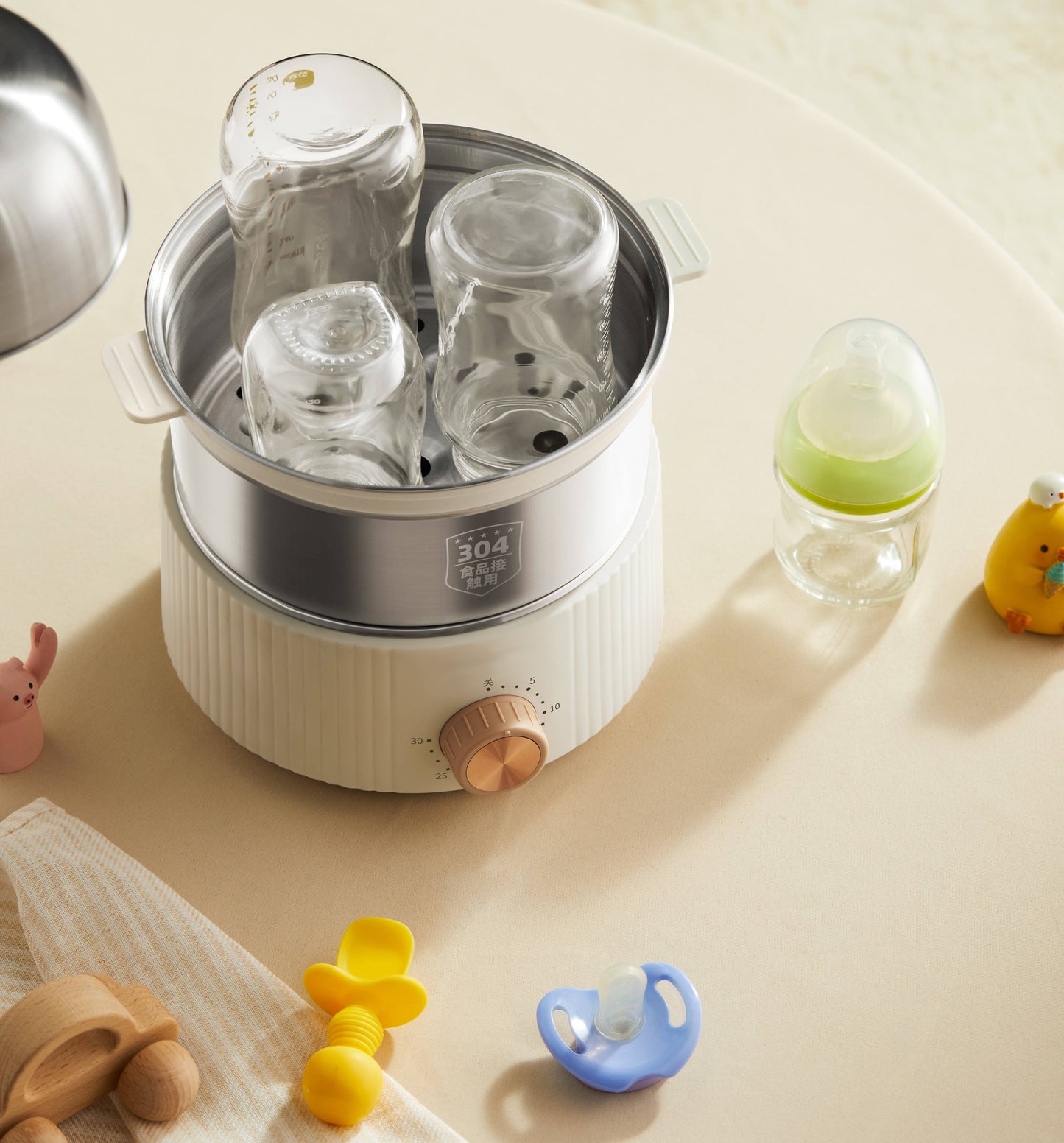 New Design Electric Egg Boiler Household Automatic Stainless Steel Egg Cooker for 6 Eggs Easy Operation