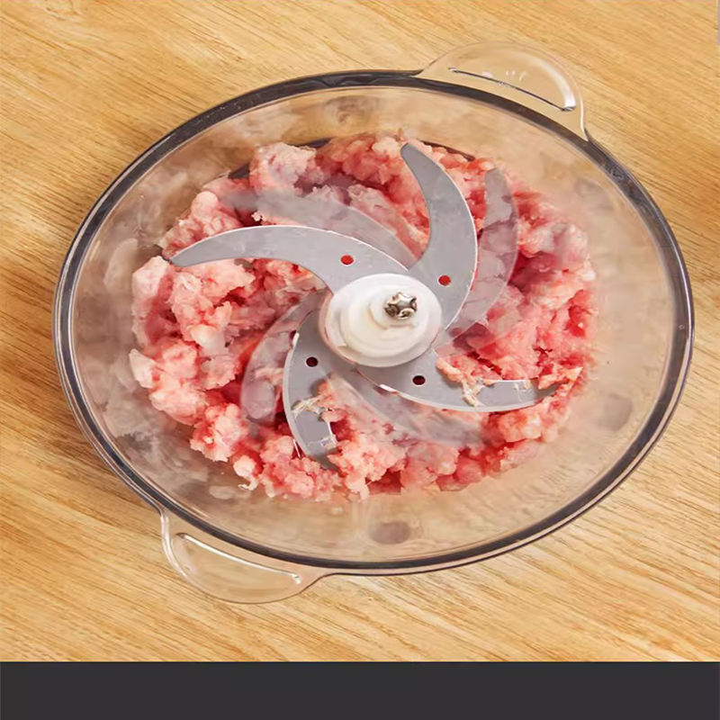 Wholesale Mini Portable Rechargeable Thickened Glass Meat Grinder for Kitchen Household Electric Low-Noise Energy Efficient
