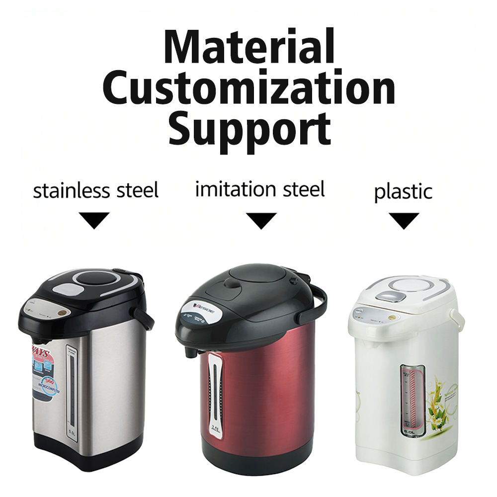 5L Electric Hot Water Air Pot Thermo Pot Stainless Steel Electric Water Boiler