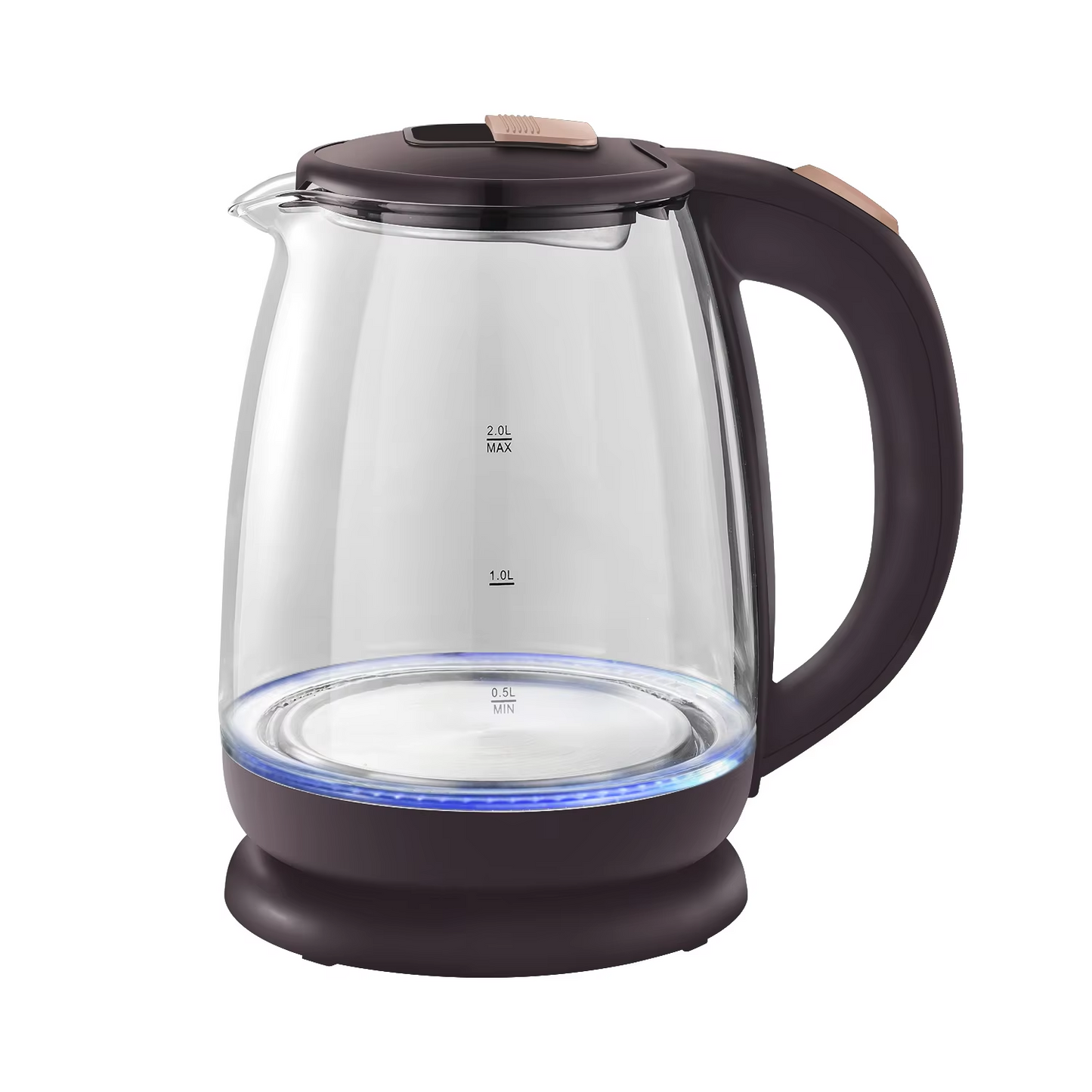 1.8L Cordless High Borosilicate Glass Electric Kettle with Keep Warm 360 Rotational Base Boil-Dry Protection for Home Kitchen