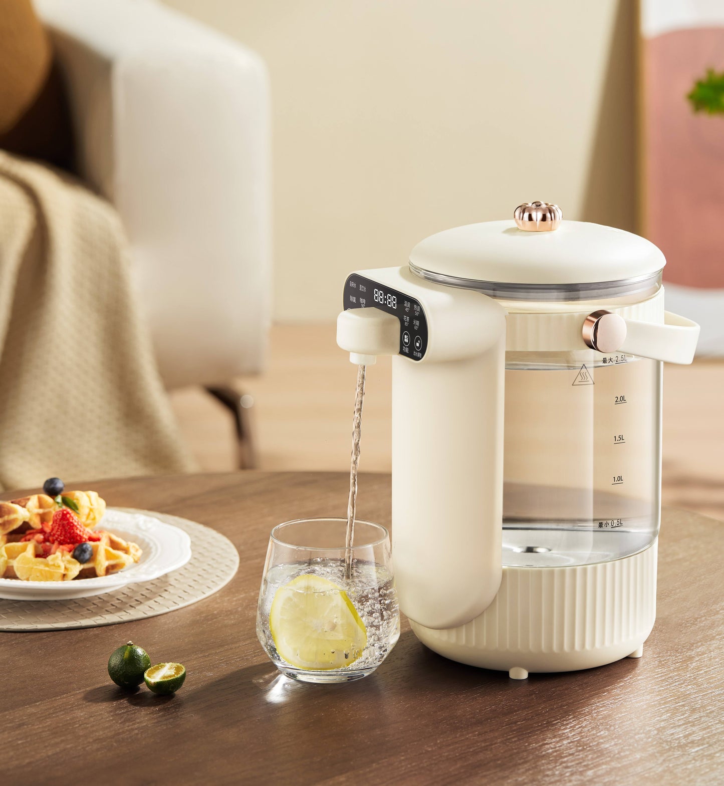 Borosilicate Glass Water Boiler and Warmer, Water Dispenser & Warmer, Electric Kettle with Accurate Temperature Control