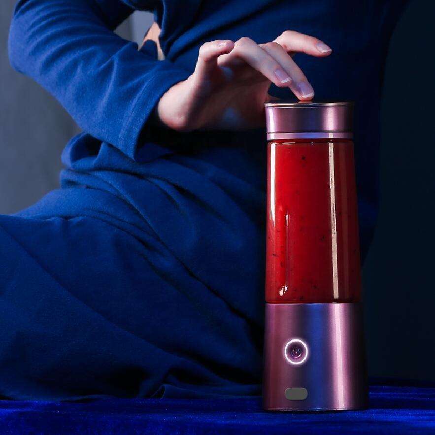 New Fashion Rechargeable Wireless Personal Mini Size Orange Milkshake Machine Ice Breaker Juicers Blender for Home