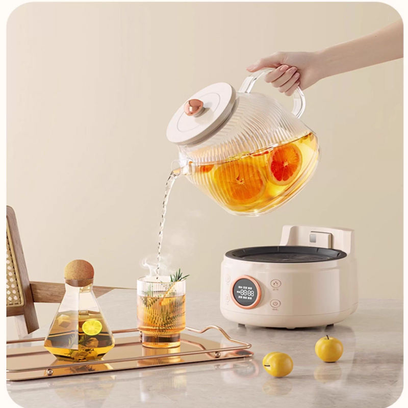 1.2L 800W Automatic High Boron Glass Electric Tea Maker for Household & Outdoor Use