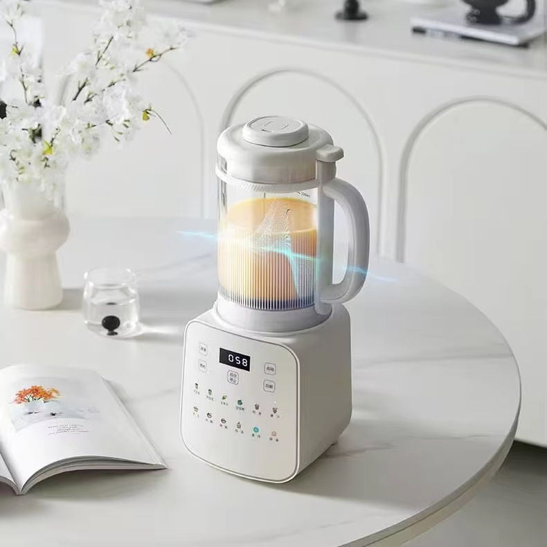 2025 New Low-Noise Multifunctional Blender with Double-Layer Cup, Auto Self-Cleaning & Filter-Free Soymilk Maker