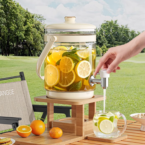 Electric Pot Home Appliance Glass Teapot Health Preserving Pot Multicooker Removable Glass Big Water Tank