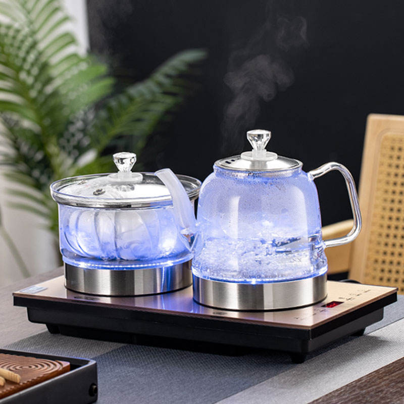 HK-10170 Double Pot Water Filling CE Certified 1.1L+800L Tea Lovers Reception Parlor Reception Electric Kettle