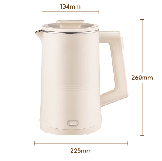 Electric Kettle Fast Boiling Water Heater for Coffee or Tea BPA Free with Water Level Gauge Boil-Dry Protection Indicator Light