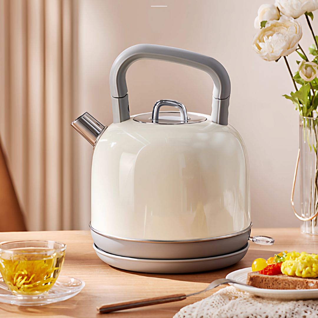 Portable 304 Stainless Steel Electric Kettle 1.8L Automatic Shut-off 360 Rotational Base for Home Hotel & Kitchen Use