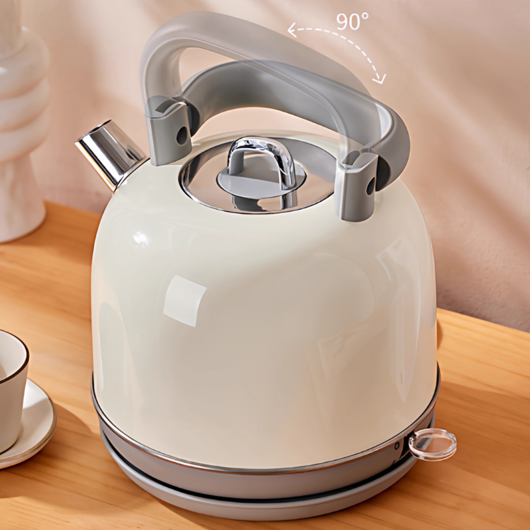 Portable 304 Stainless Steel Electric Kettle 1.8L Automatic Shut-off 360 Rotational Base for Home Hotel & Kitchen Use