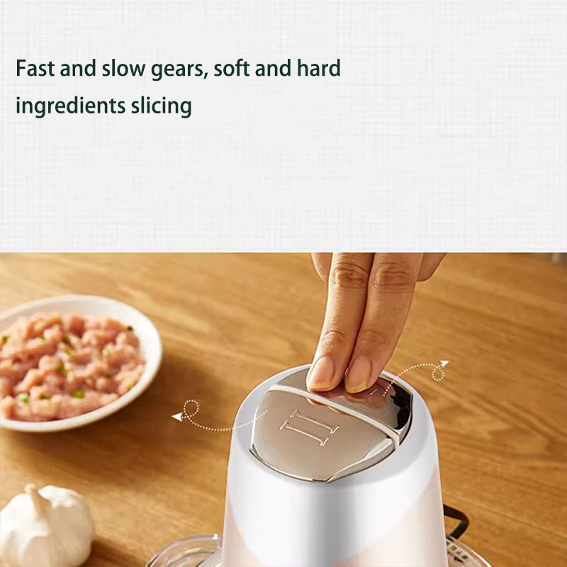 Wholesale Mini Portable Rechargeable Thickened Glass Meat Grinder for Kitchen Household Electric Low-Noise Energy Efficient